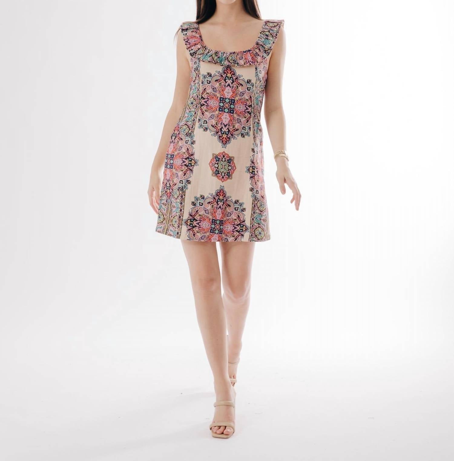 

Мини-платье Mia с принтом медальонов Martine Love The Label, Martine Medallion Print