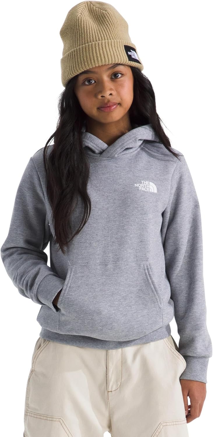 Толстовка с капюшоном унисекс-для детей Evolution Box Nse от The North Face, Tnf Pale Grey Heather/Summit Gold Regenerative Ink Print — фото 4