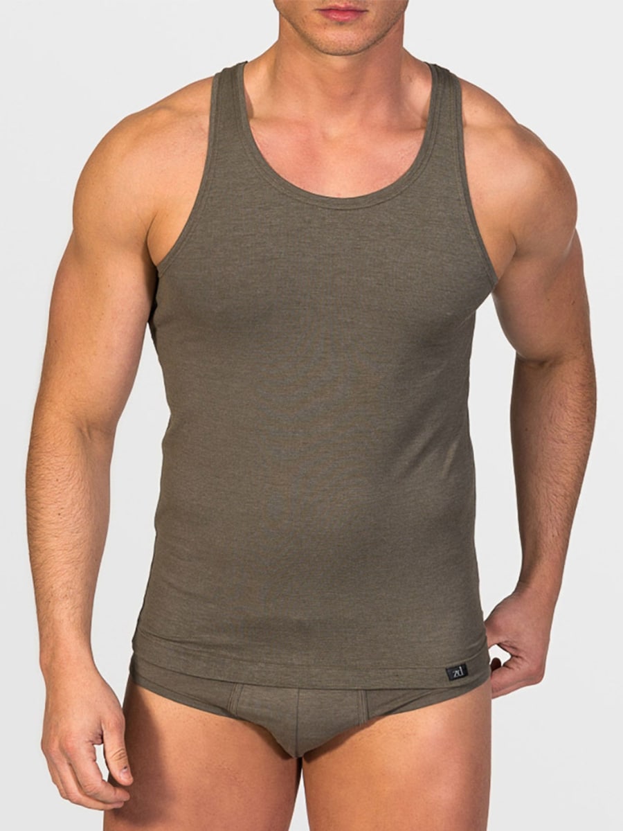

Нижняя рубашка zd ZERO DEFECTS Tank Top Soya Yarn, темно-зеленый