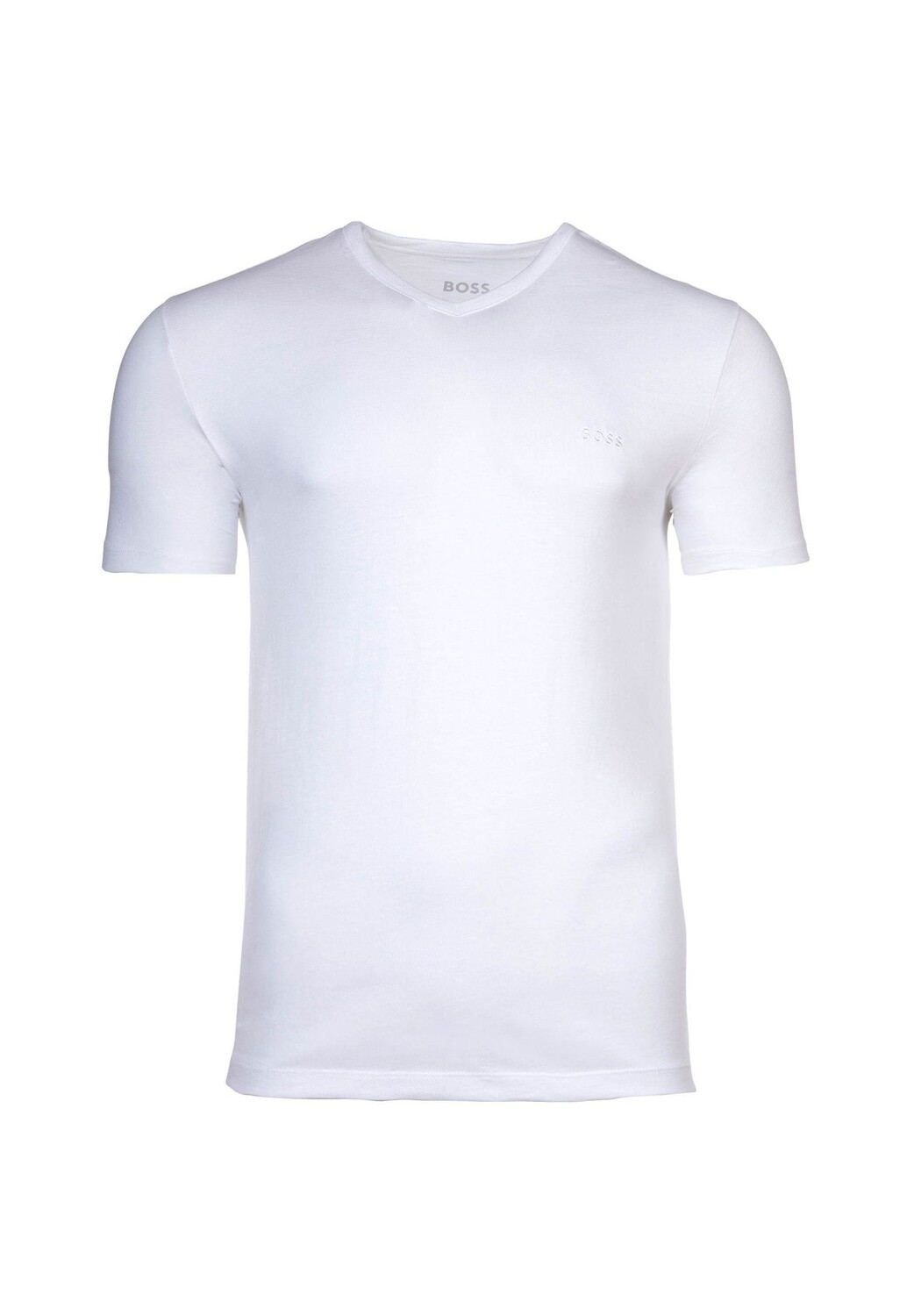Мужская футболка, 6 шт. - TShirtVN Classic, майка, V-образный вырез, хлопок BOSS, цвет Grau Schwarz — фото 2