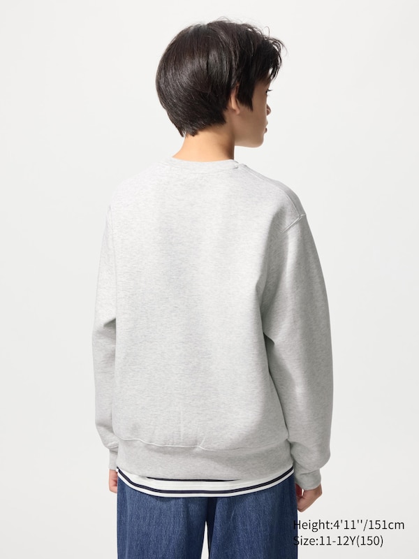 Свитшот Dry с графикой Uniqlo, 02 light grey — фото 3
