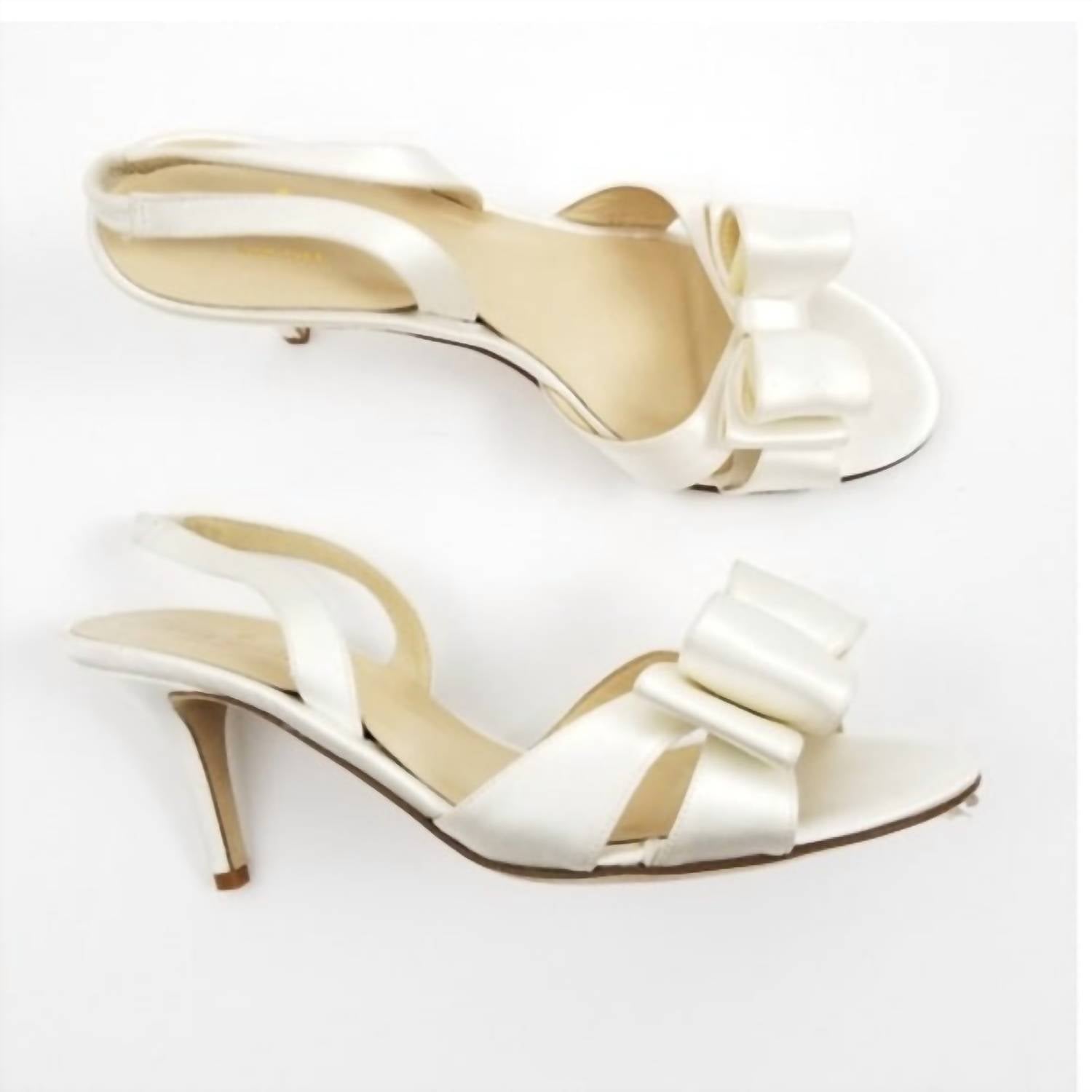 Сандалии Micah Satin Bow цвета слоновой кости Kate Spade — фото 2