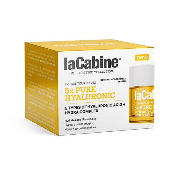 Увлажняющий крем для контура глаз 5x Pure Hyaluronic Lacabine, 15 ml — фото 2
