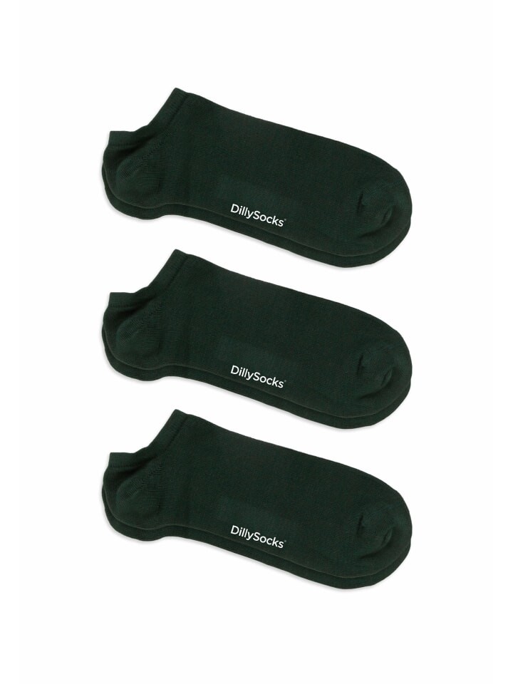 

Носки DillySocks 3er Pack Sneaker One Color Shorties, цвет olive green