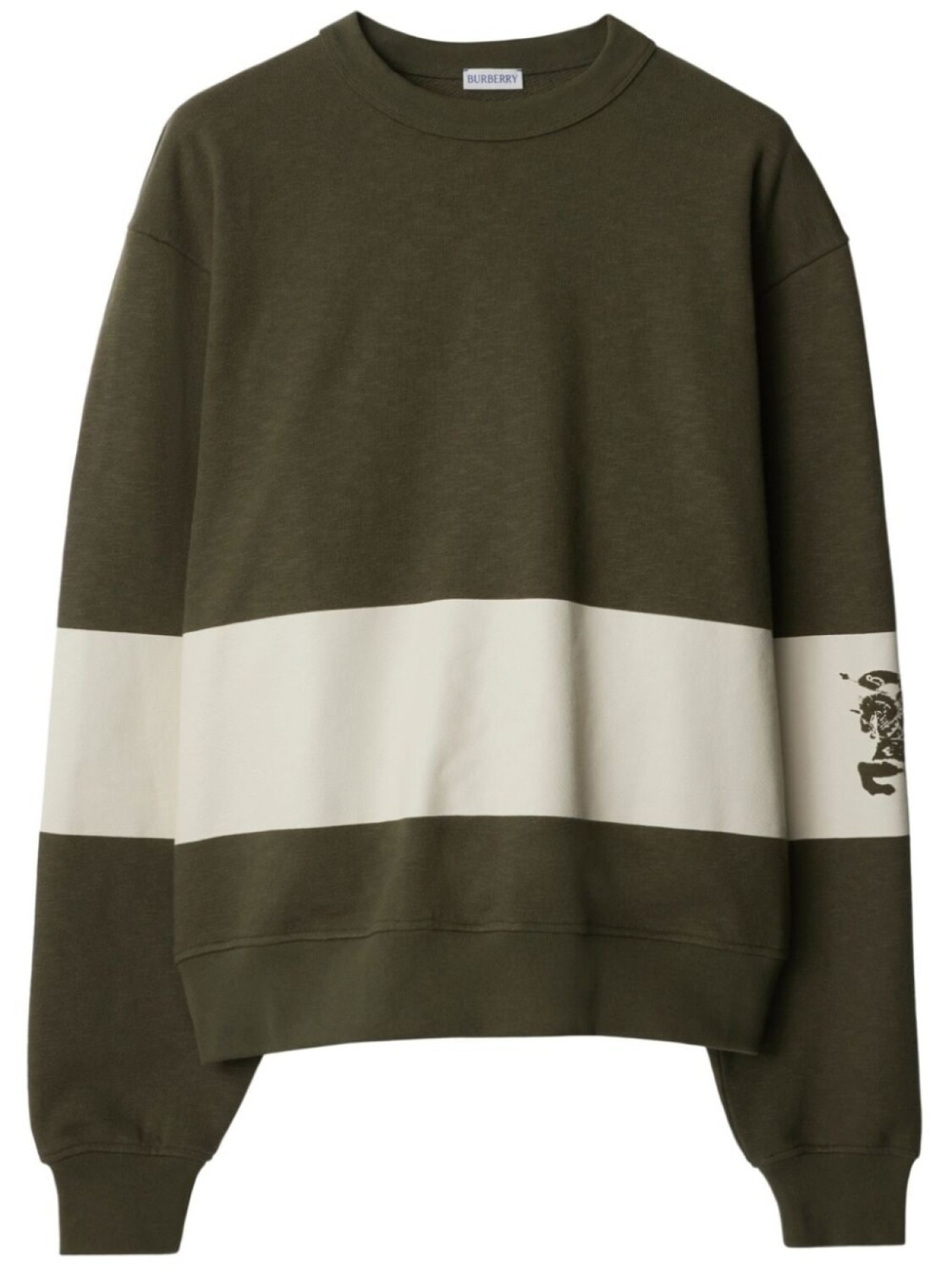 

Burberry джемпер EKD в полоску, зеленый