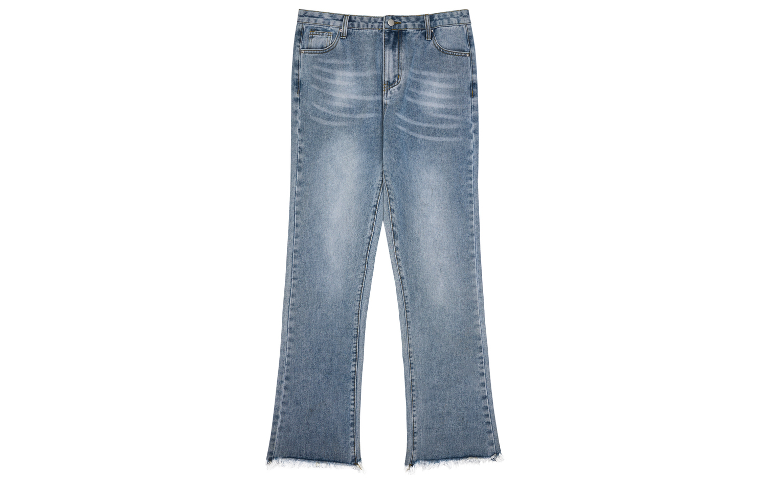 

SS22 Брюки-клеш Джинсы Унисекс Потертый синий HARSH AND CRUEL