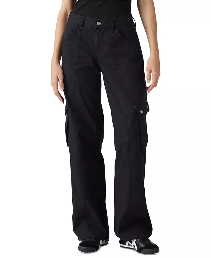 

Женские джинсы Super Low Loose-Fit Cargo Levi's, черный