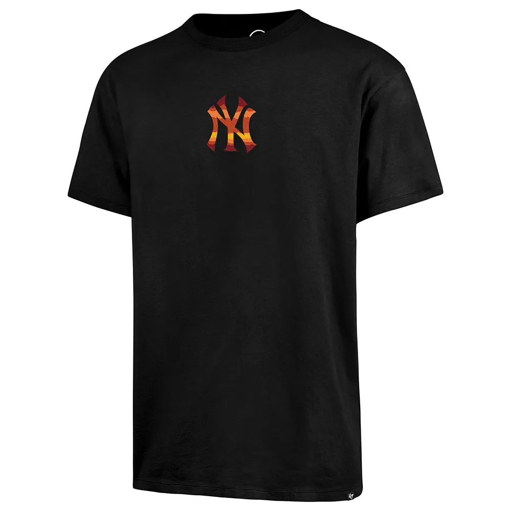 

Футболка 47 MLB New York Yankees Ombre Logo Drop Shoulder, черный