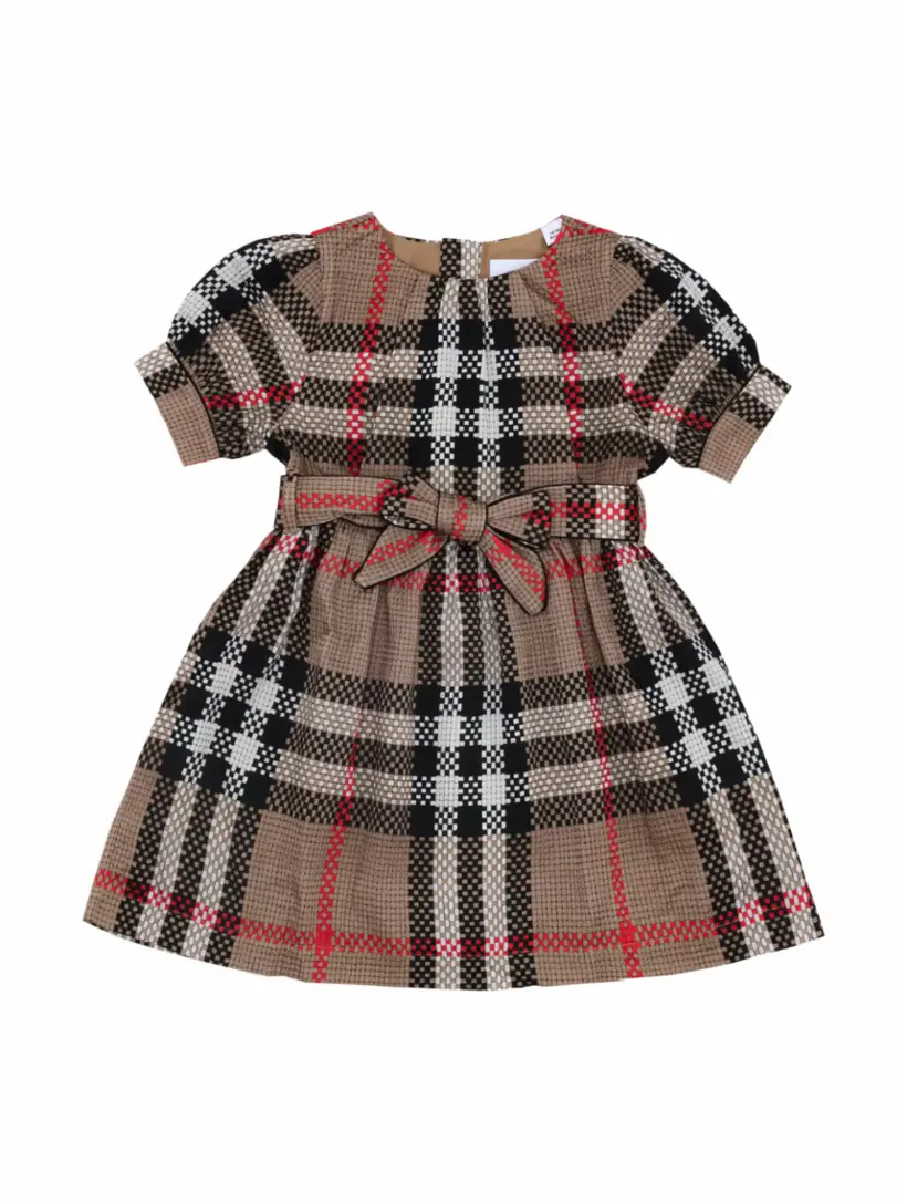 

Шелковое платье Vintage Check Burberry, мультиколор