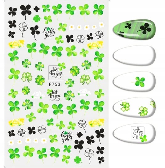 

Наклейки для дизайна ногтей Clover Patterns F-753, Frezarkowo