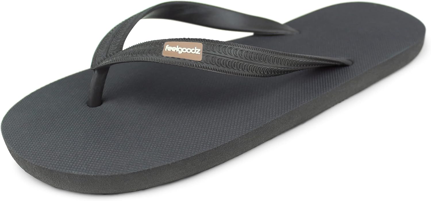 

Мужские классические резиновые шлепанцы Feelgoodz - водонепроницаемые, 100 натуральный резина и полностью веганские сандалии, сертифицированные по стандарту справедливой торговли, экологически чистые и ремесленно изготовленные, Lunar