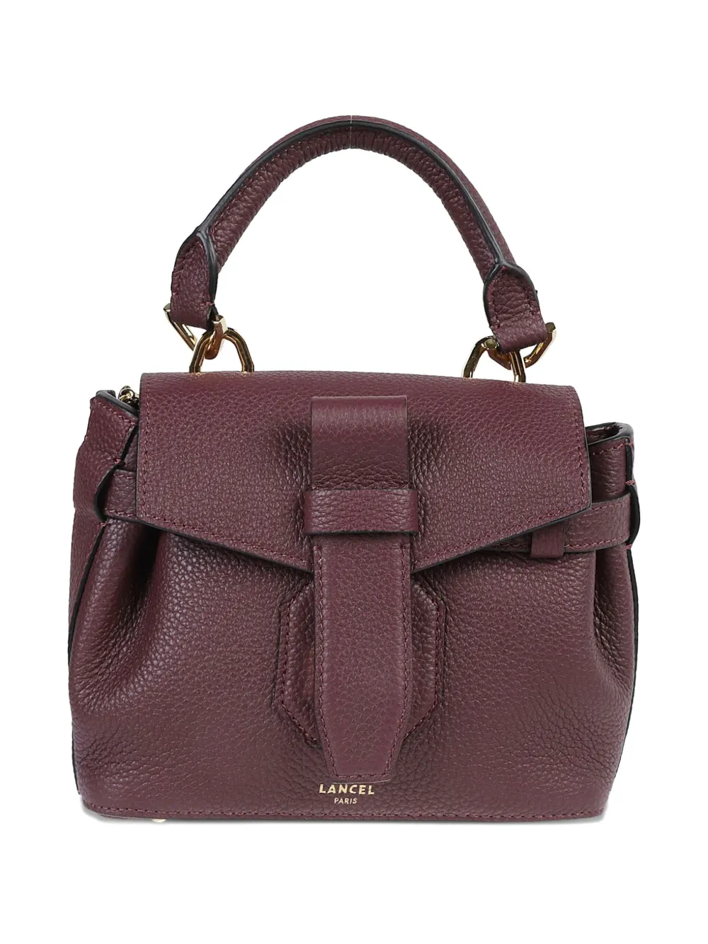 

Кожаная сумка с верхней ручкой на плечо Lancel, красный