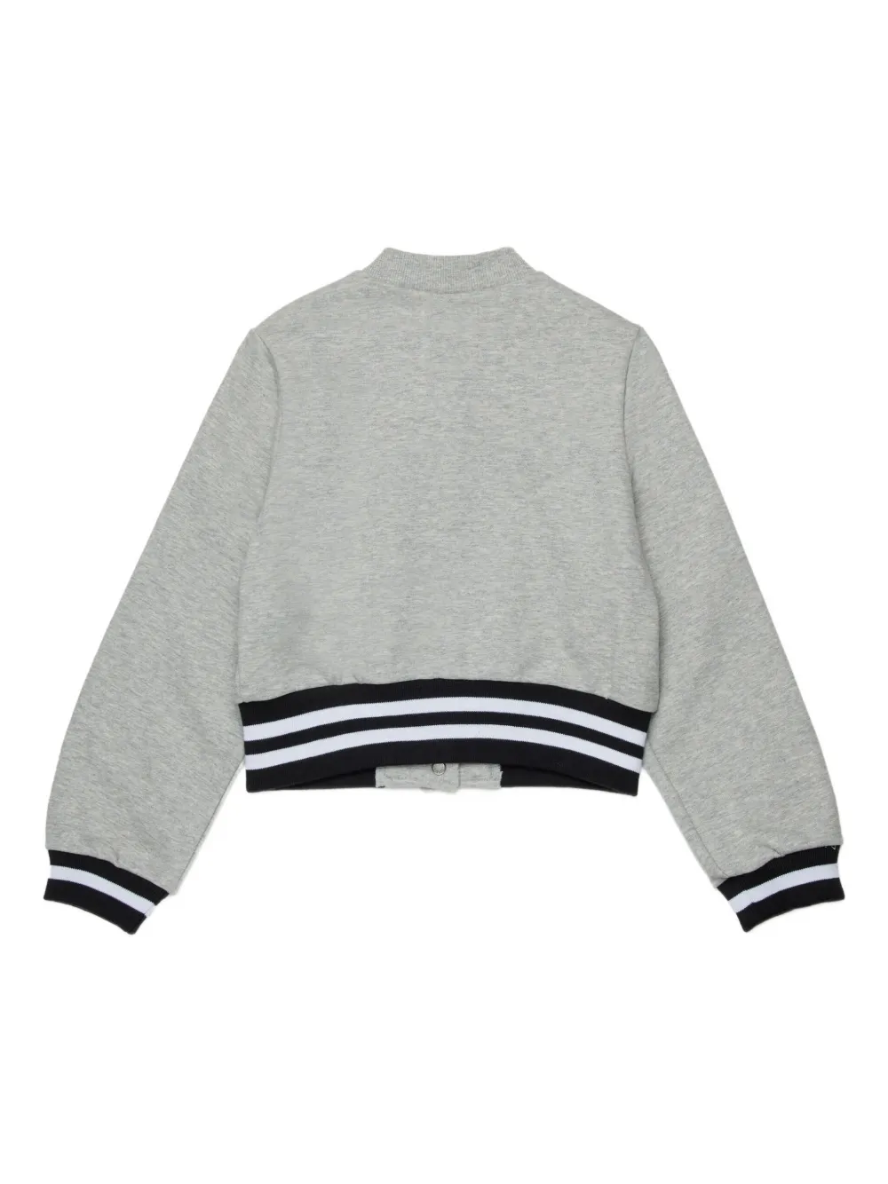Полосатая куртка на пуговицах Marni Kids, серый — фото 2