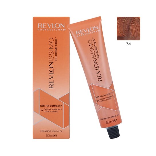 

Профессиональная краска для волос 7.4, 60 мл REVLON REVLONISSIMO COLORSMETIQUE, Revlon Professional