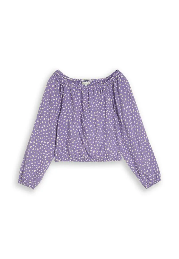 Укороченная блузка mit carmenausschnitt Tom Tailor, Purple Small Heart Print