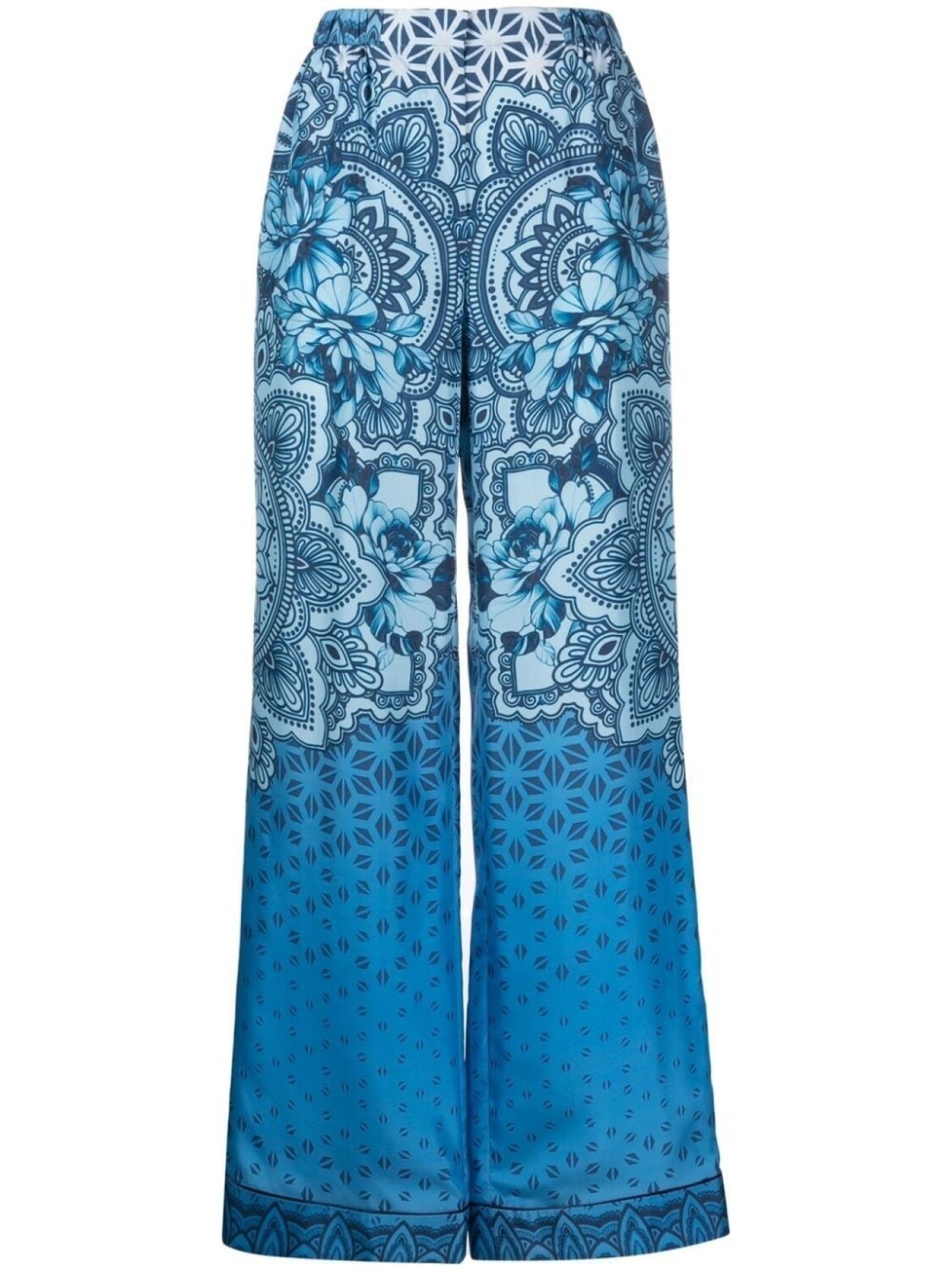 

Alberta Ferretti широкие брюки с графичным принтом, синий