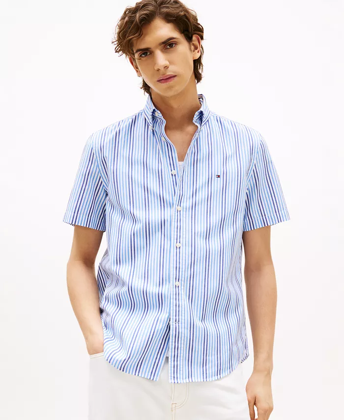 

Мужская рубашка Americana Stripe Tommy Hilfiger, синий