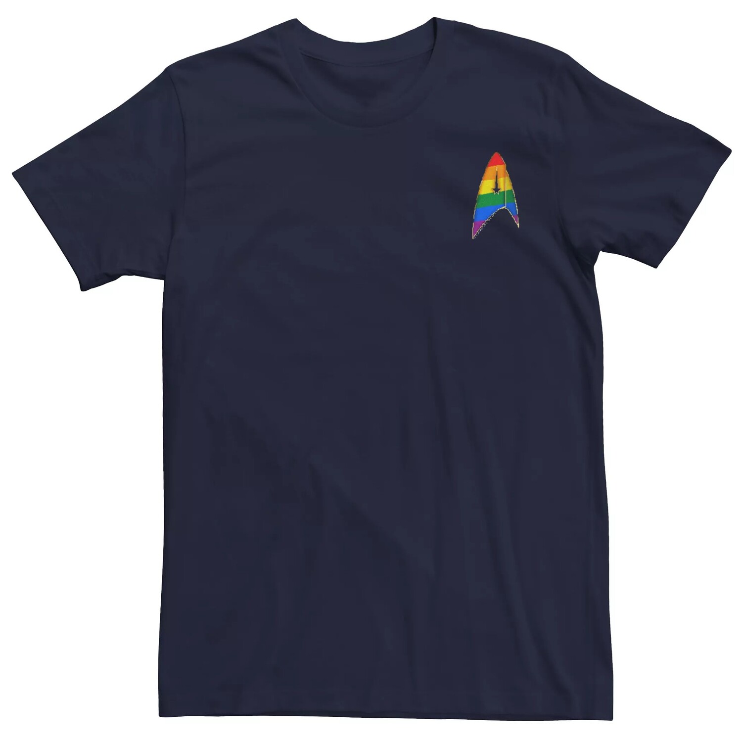 

Мужская футболка с рисунком Star Trek Discovery Pride Badge Licensed Character