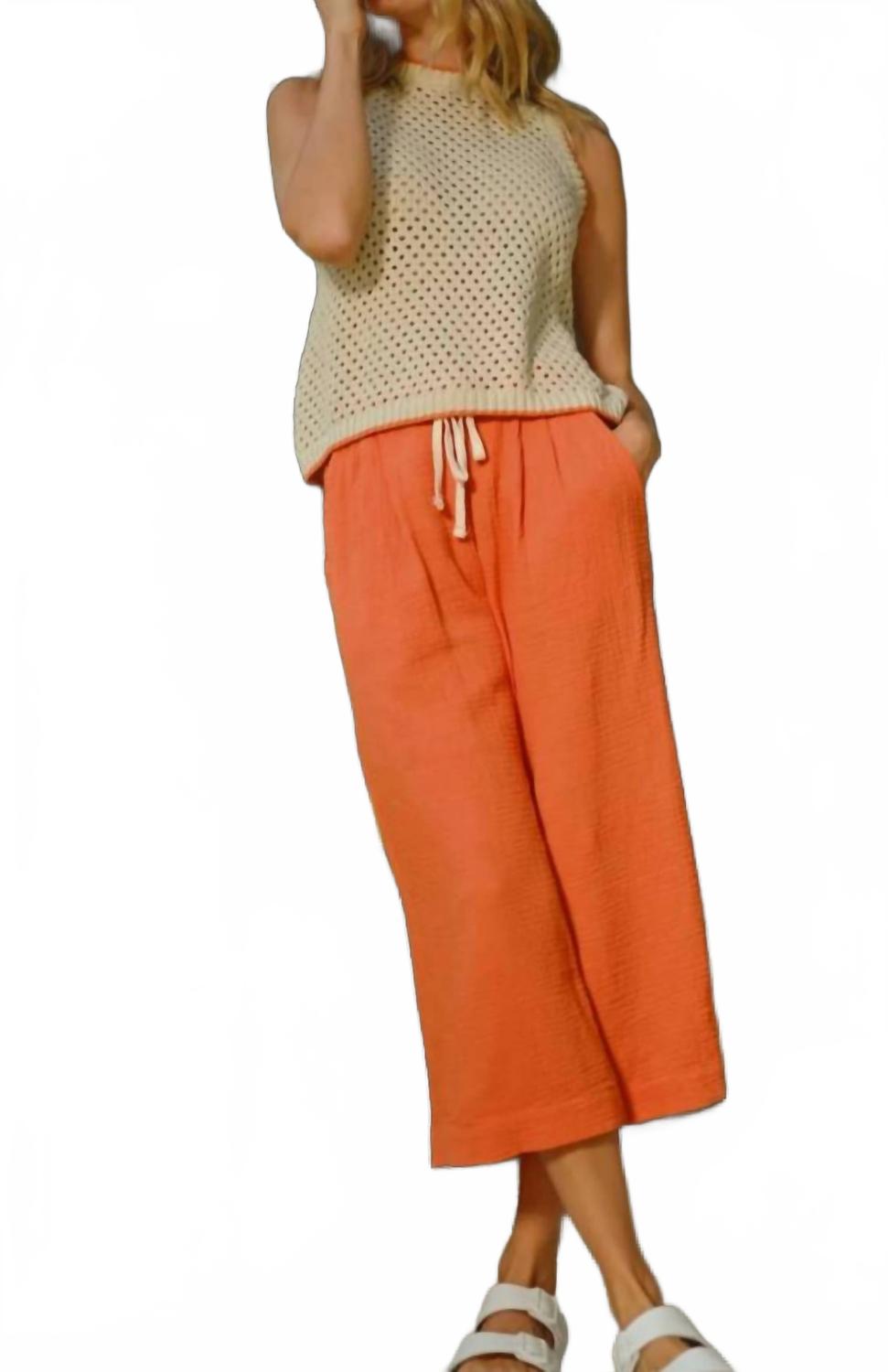 

Джинсы Gauze Culottes In Blaze Orange Sundry, оранжевый