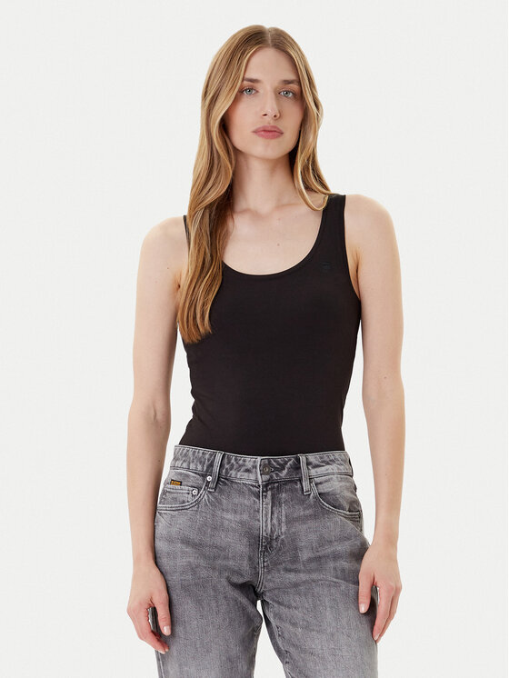 

Топ slim fit Base D07210-3310 G-Star Raw, чёрный