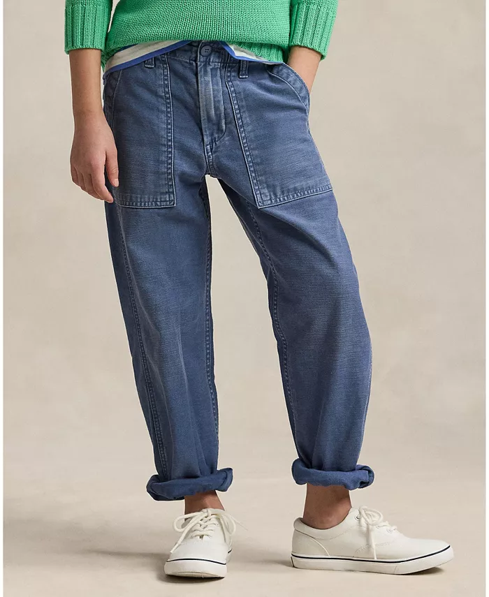 

Брюки Big Girls из реверсивного сатина Polo Ralph Lauren, синий