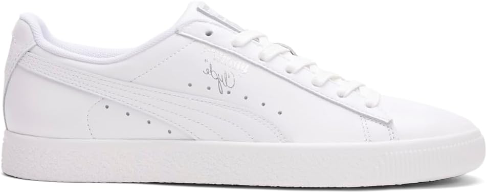 

Мужские кроссовки PUMA Clyde Core L Foil с шнуровкой, повседневные- белые