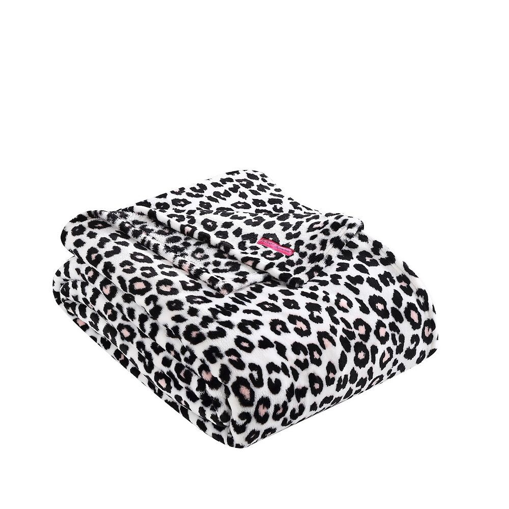 

Розовое одеяло с леопардовым принтом Betsey Johnson, розовый