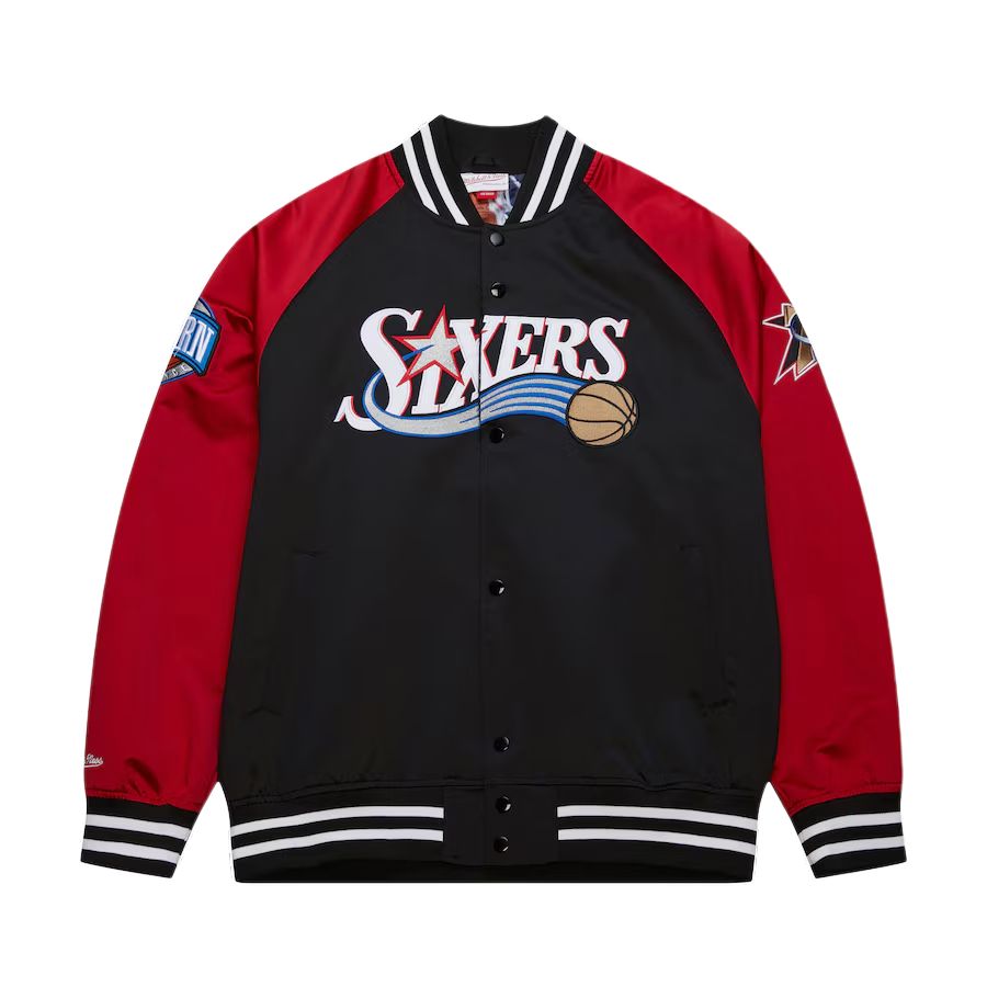 

Mitchell Ness Куртки и пальто Mitchell & Ness x NBA Philadelphia 76ers, мужские, черный