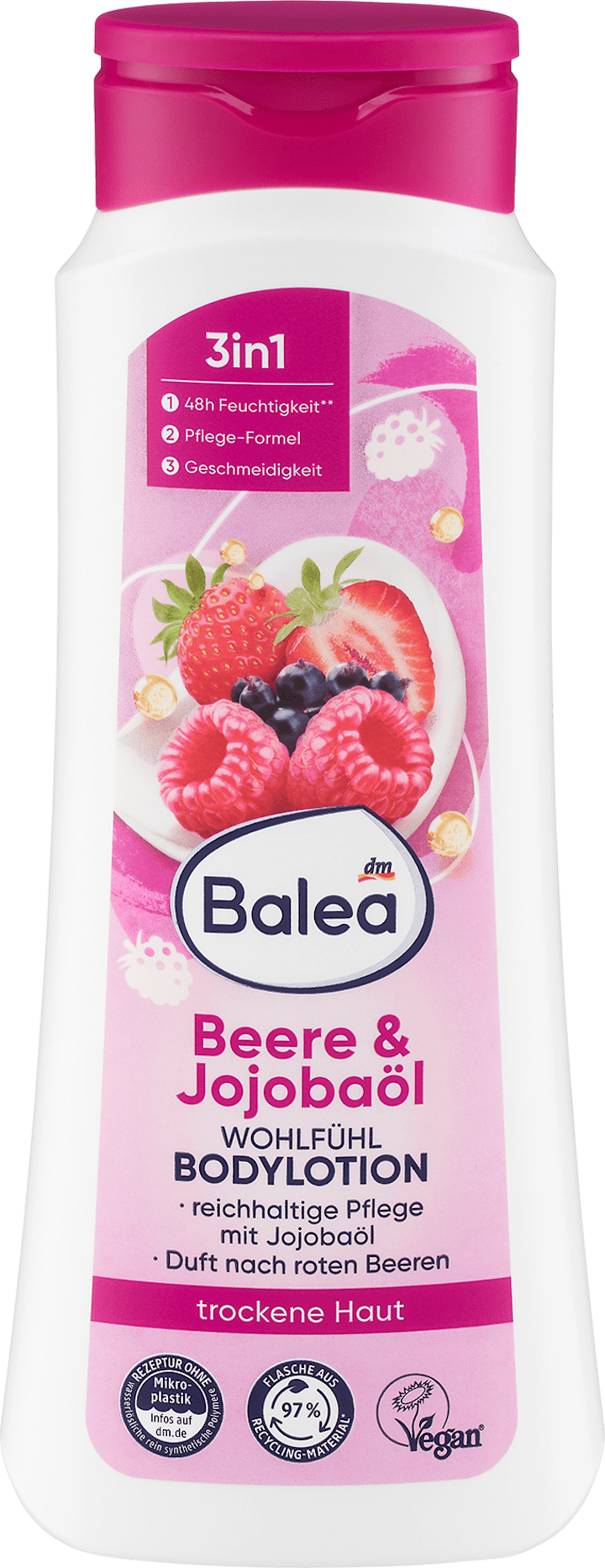 

Лосьон для тела Balea Wohlfühl Bodylotion Beere & Jojobaöl, 400 ml