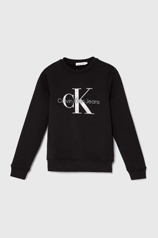 

Детская хлопковая толстовка Calvin Klein Jeans, черный