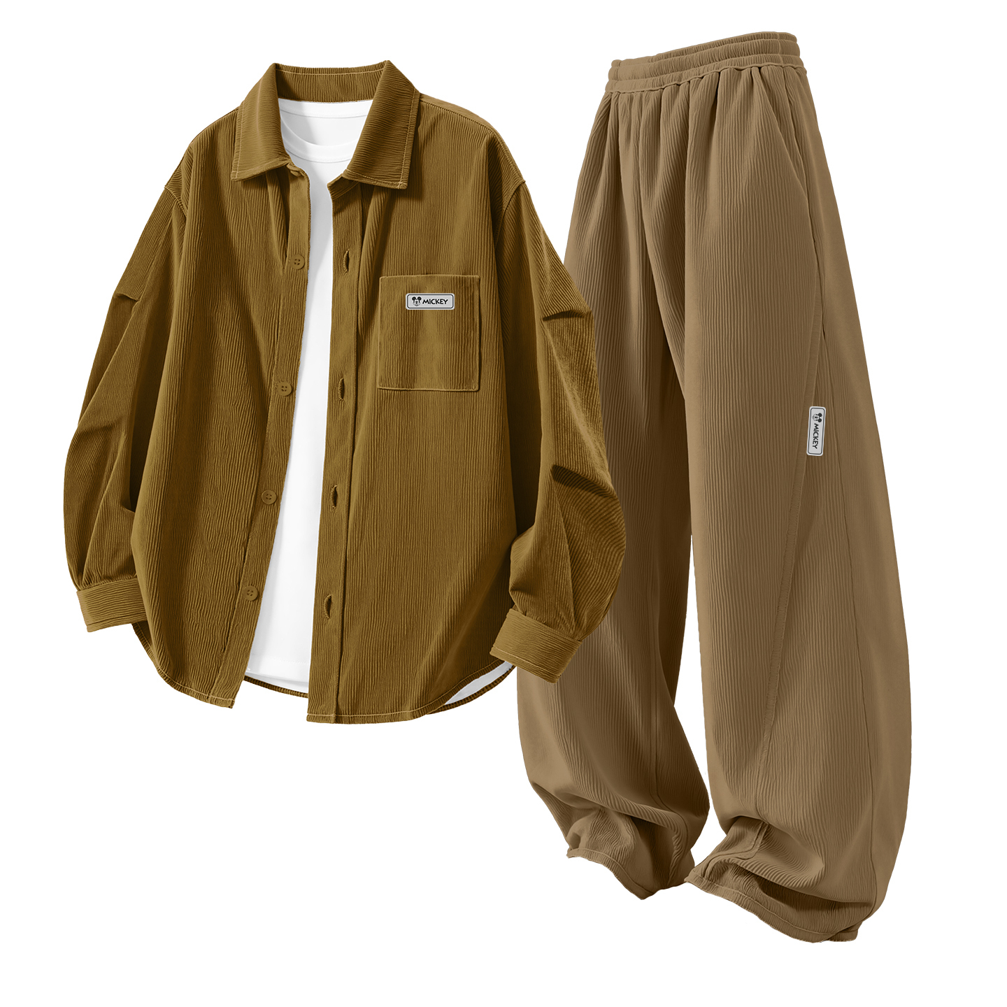 

Детская повседневная спортивная одежда Disney, оливковый/коричневый