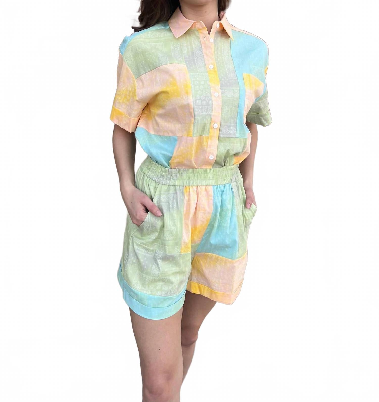 

Лоскутные шорты Doris в разноцветном цвете FRNCH, мультиколор