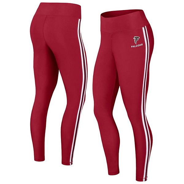

Женские красные леггинсы Atlanta Falcons с цветными блоками Wear By Erin Andrews