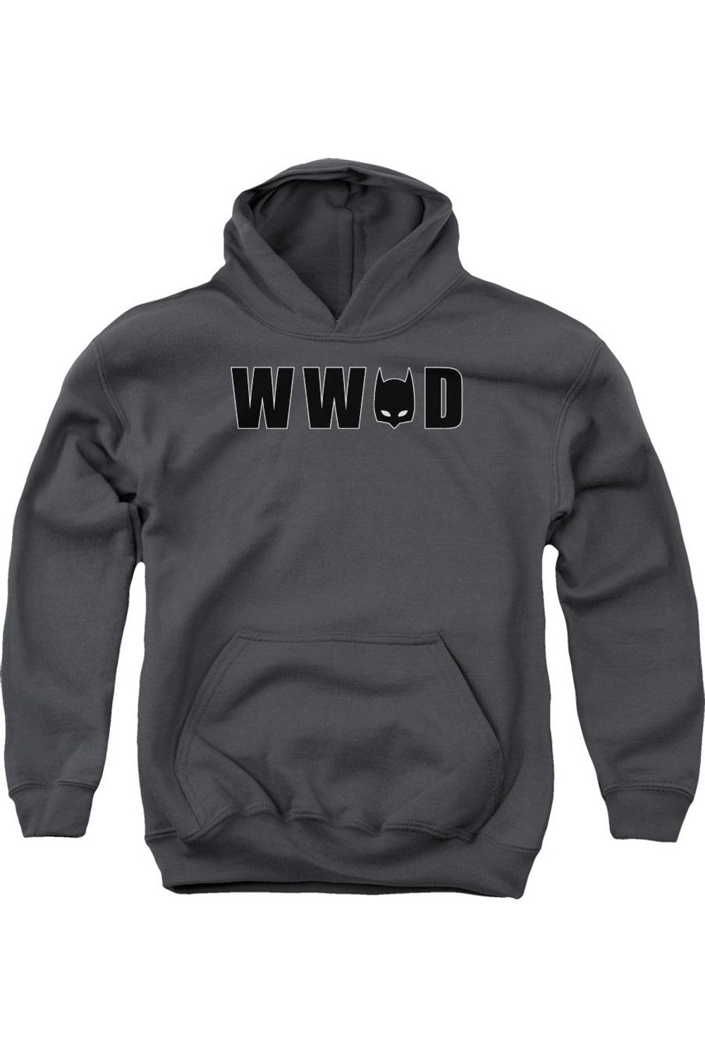 

Батмен и Чудо-женщина Детская толстовка с капюшоном и маской Gildan, Charcoal