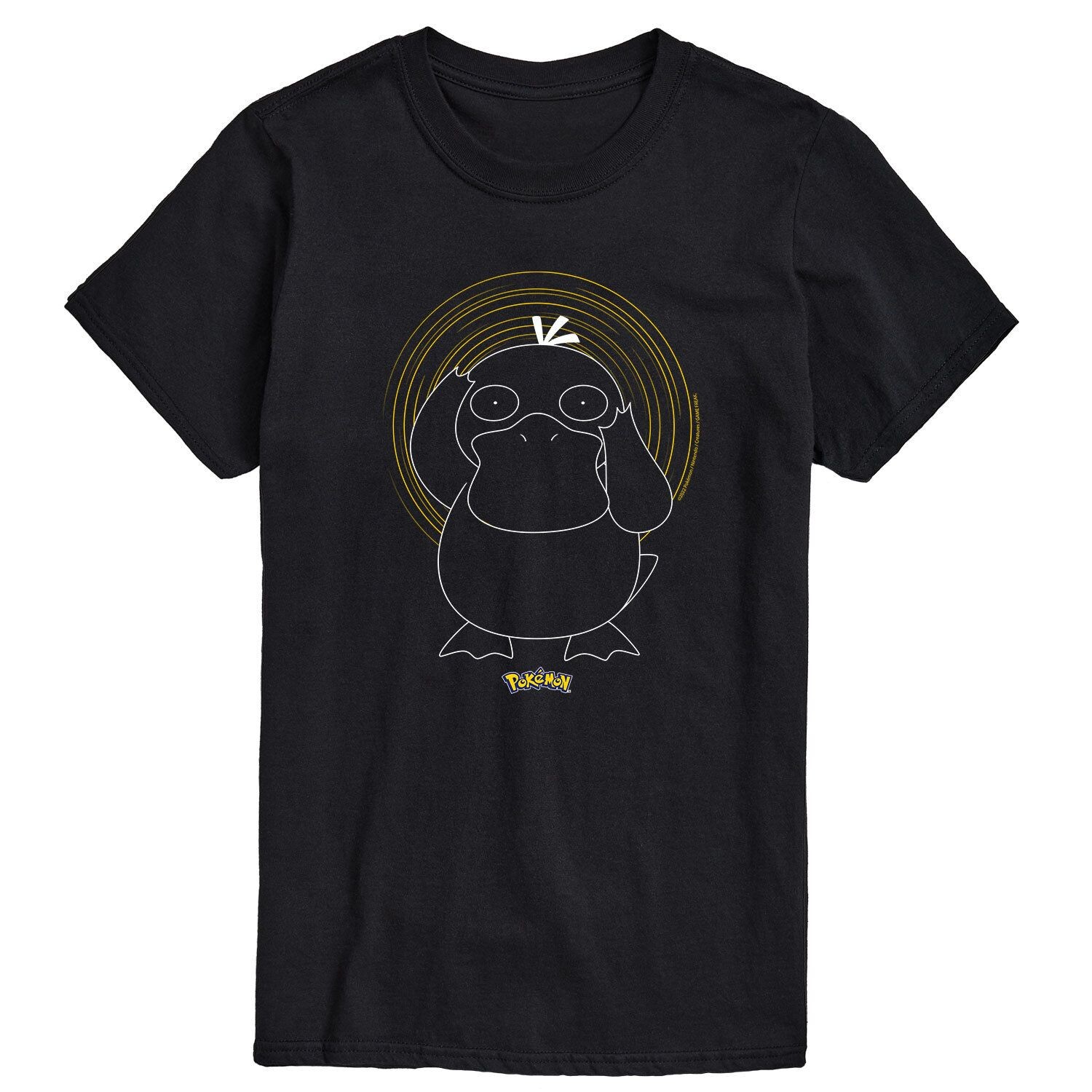 

Мужская спиральная футболка Pokemon Psyduck Licensed Character