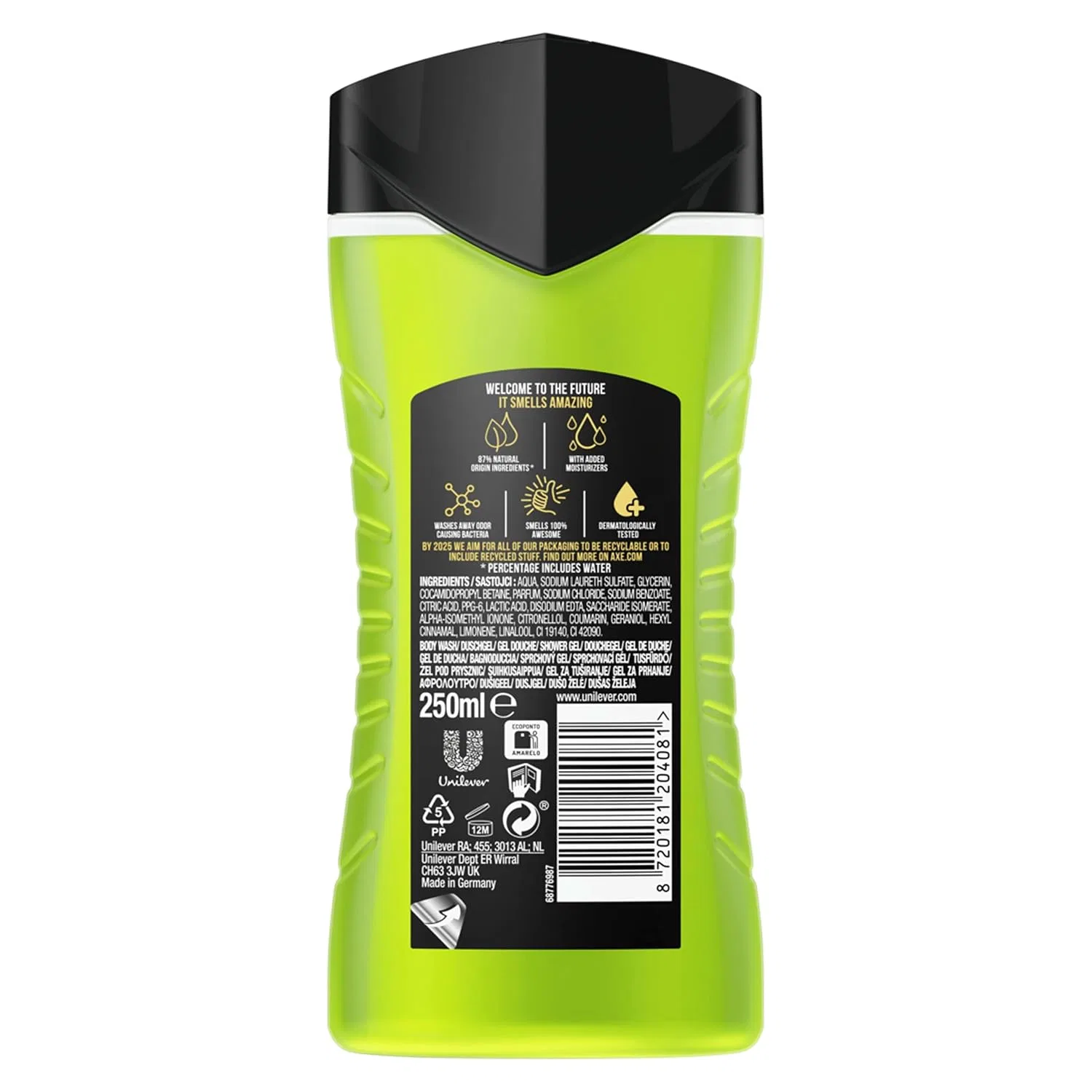 Гель для душа и шампунь AXE 3 в 1 Epic Fresh, 400 мл, 6 шт. Axe — фото 4