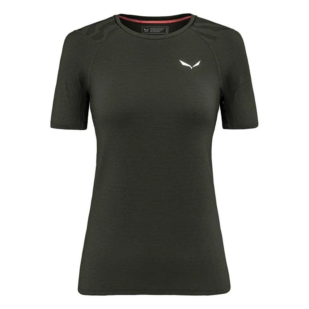 

Футболка с коротким рукавом Salewa Cristallo Warm, зеленый