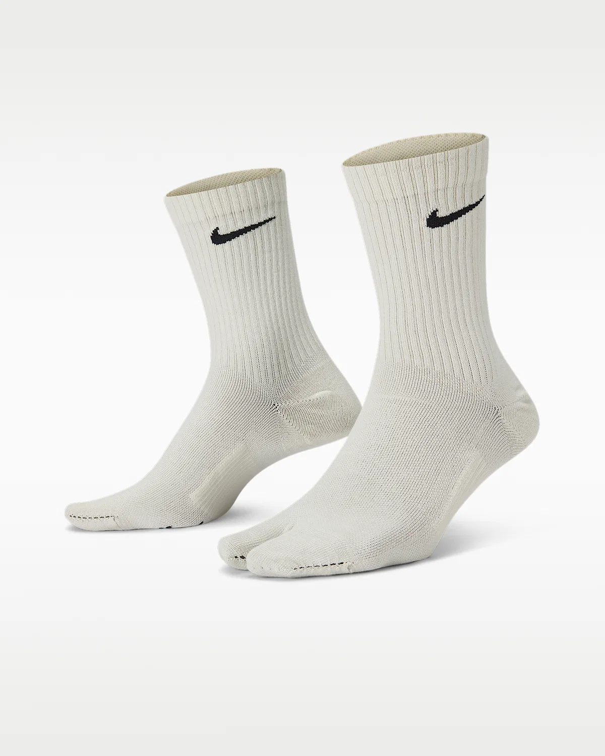 Nike Everyday Plus легкие носки с разрезным мыском, Light Bone/Black