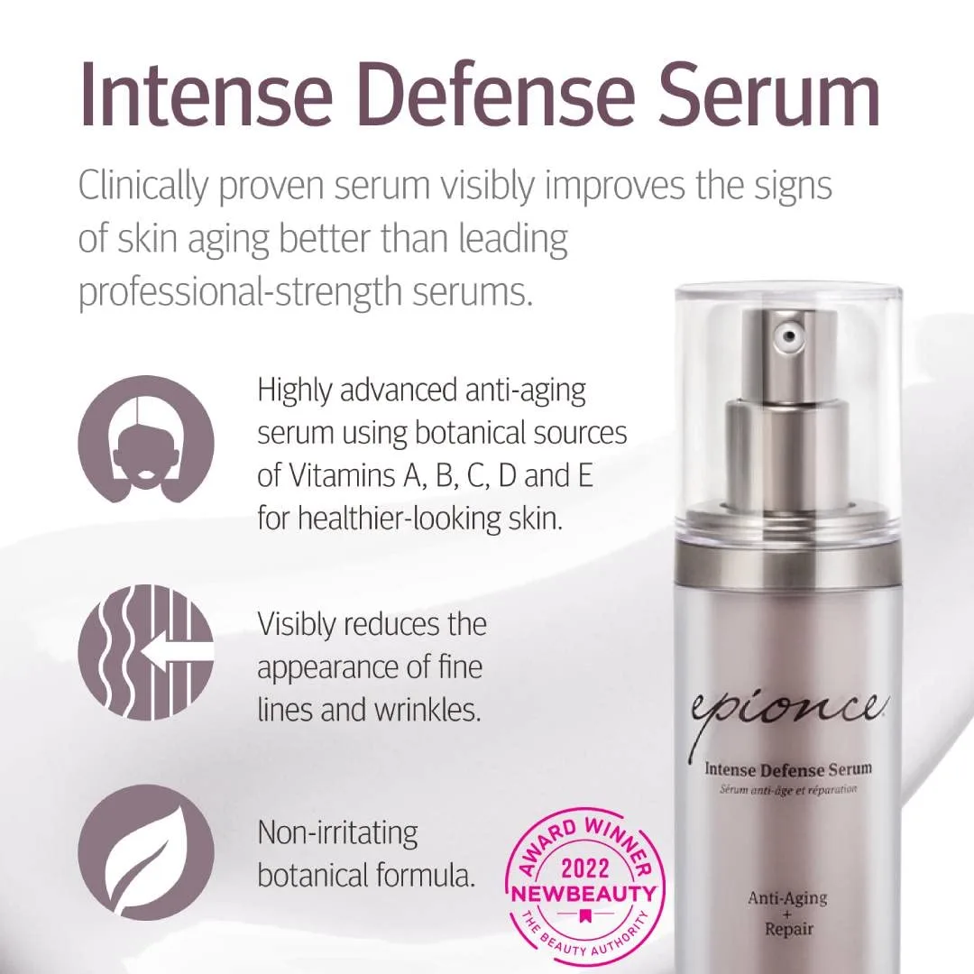 Сыворотка для лица Epionce Intense Defense Serum - антивозрастная сыворотка с витаминами C, E, D, A, B и ниацинамидом, разработанная дерматологами. — фото 2