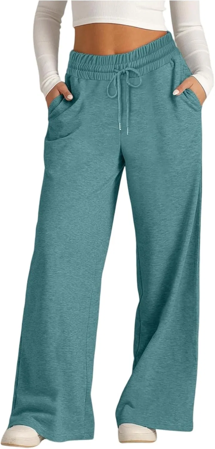 Спортивные брюки женские с широкими штанинами, Mint Green