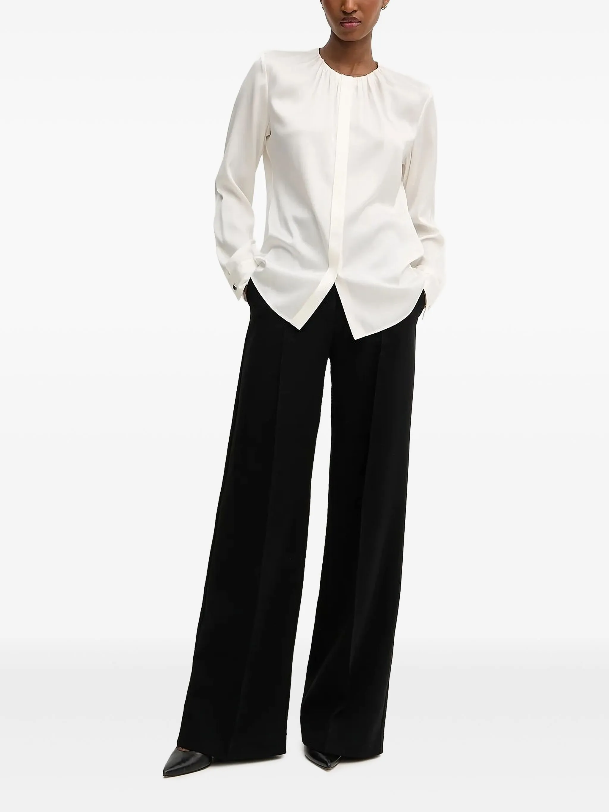 

Топ с круглым вырезом Boss, белый