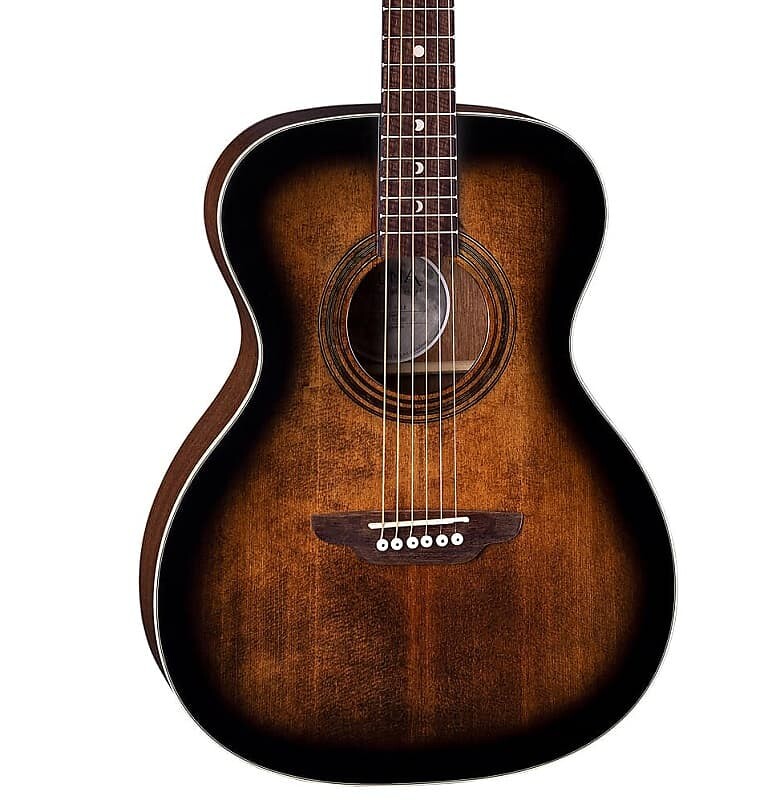 

Акустическая гитара Luna Art Vintage Folk Acoustic Guitar. Solid Top Distressed