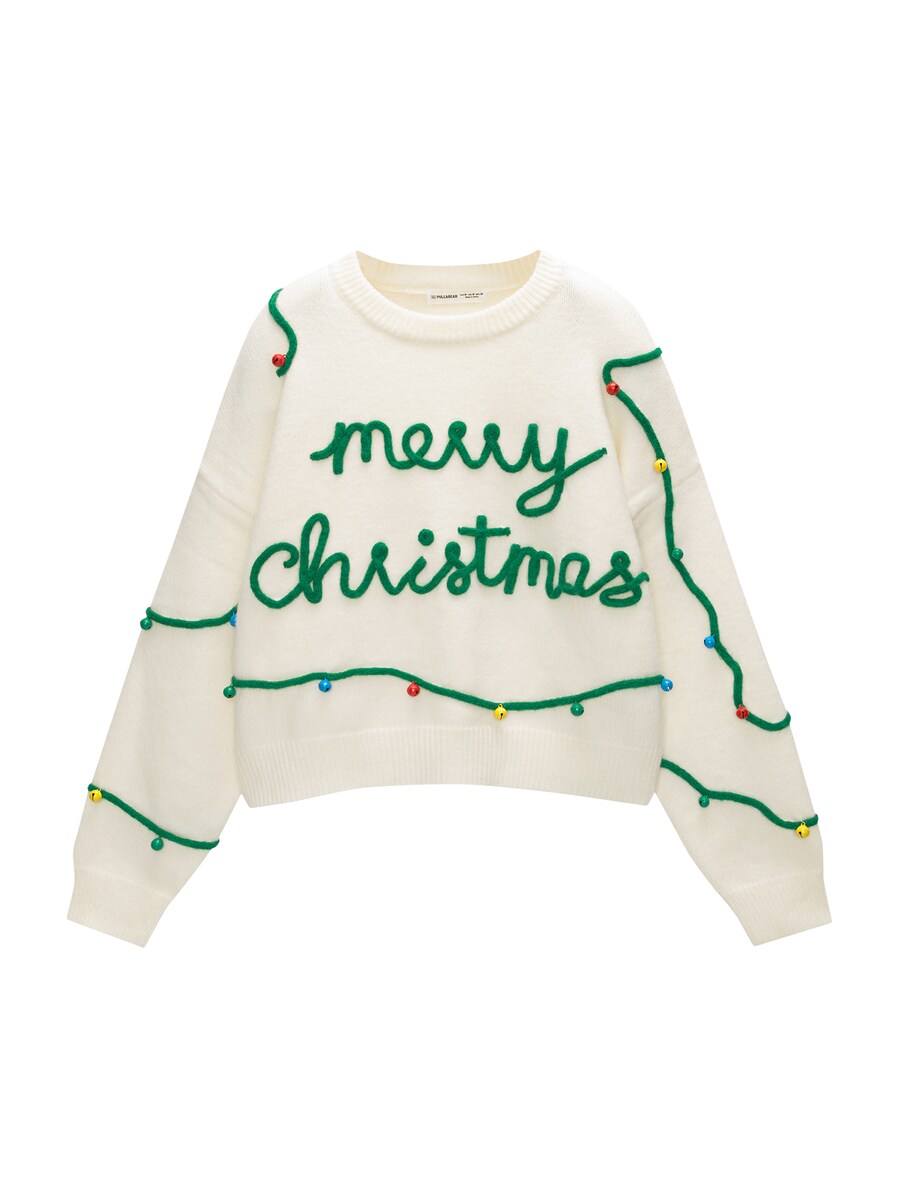 

Свитер Pull&Bear, светло-бежевый