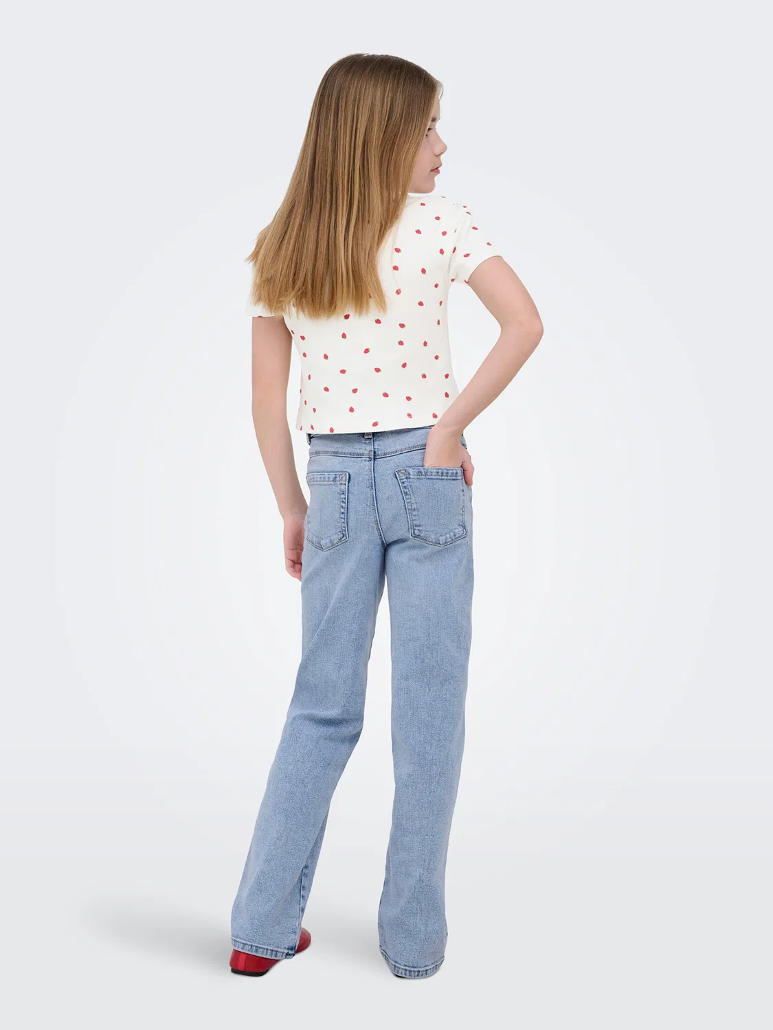 Широкие джинсы 'KOGBlair' Only Girls, Light Blue — фото 4