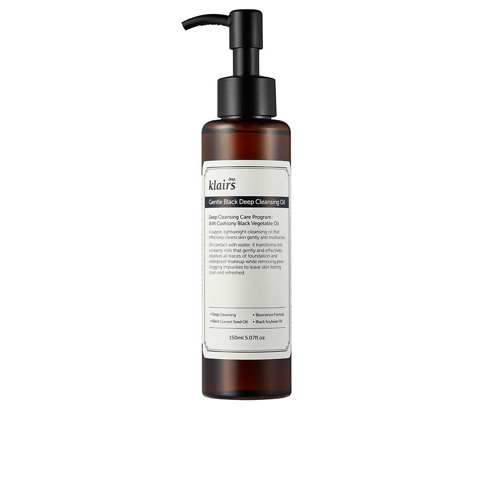 

Очищающее масло для лица Gentle black deep cleansing oil Klairs, 150 мл