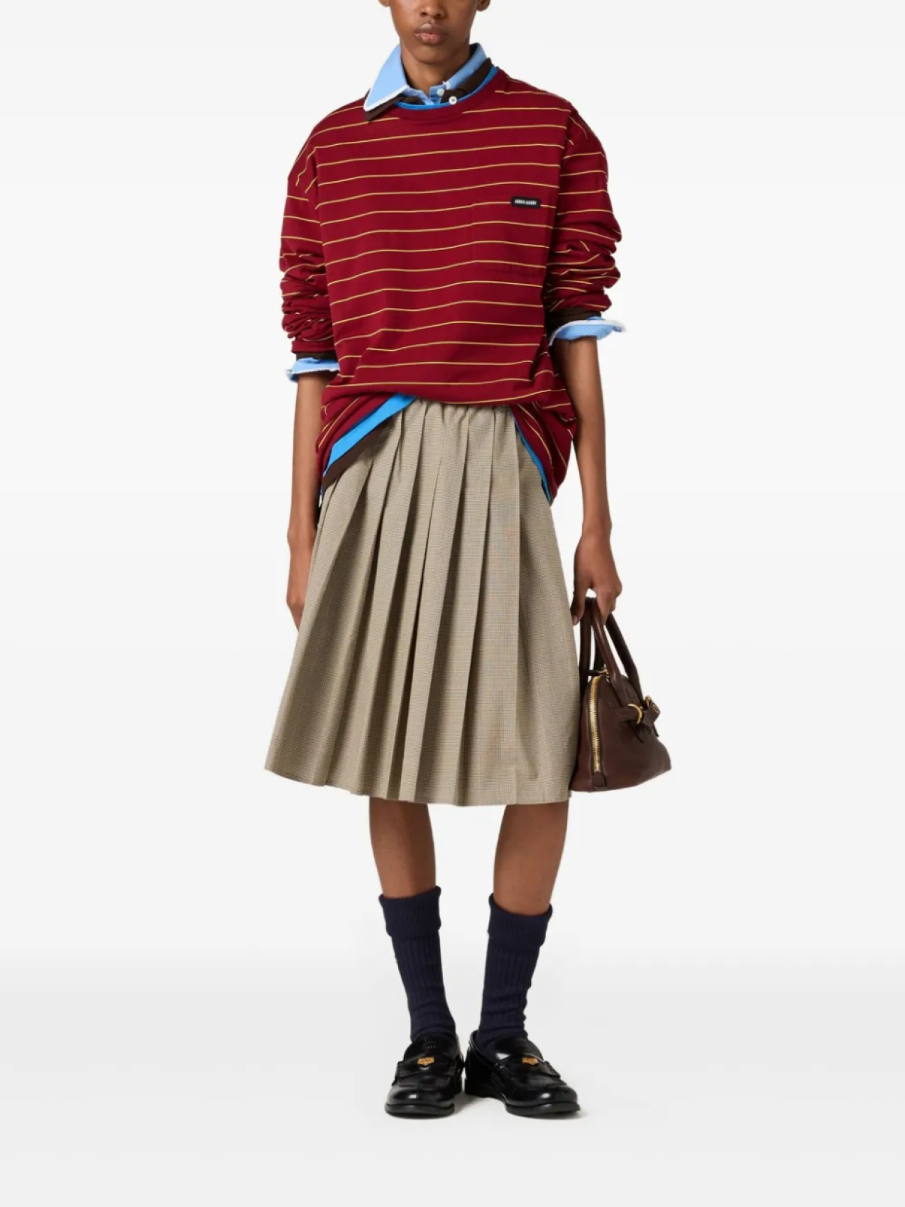 Футболка с длинными рукавами Miu Miu, красный — фото 2