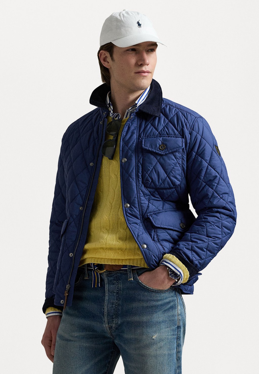 

Легкая куртка THE BEATON QUILTED JACKET Polo Ralph Lauren, темно-синий