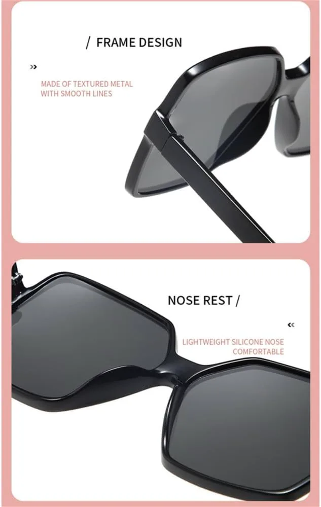 

Винтажные женские солнцезащитные очки большого размера в крупной оправе, очки для вождения, солнцезащитные очки с защитой от УФ-излучения UV400 LANGSER, 4