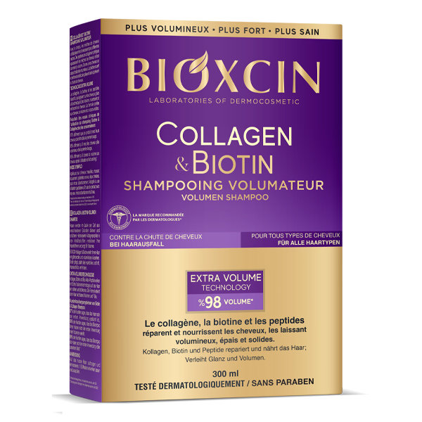 

Bioxcin Collagen&Biotin Укрепляющий и восстанавливающий шампунь, придающий объем 300 мл BIOTA LABORATOIRES