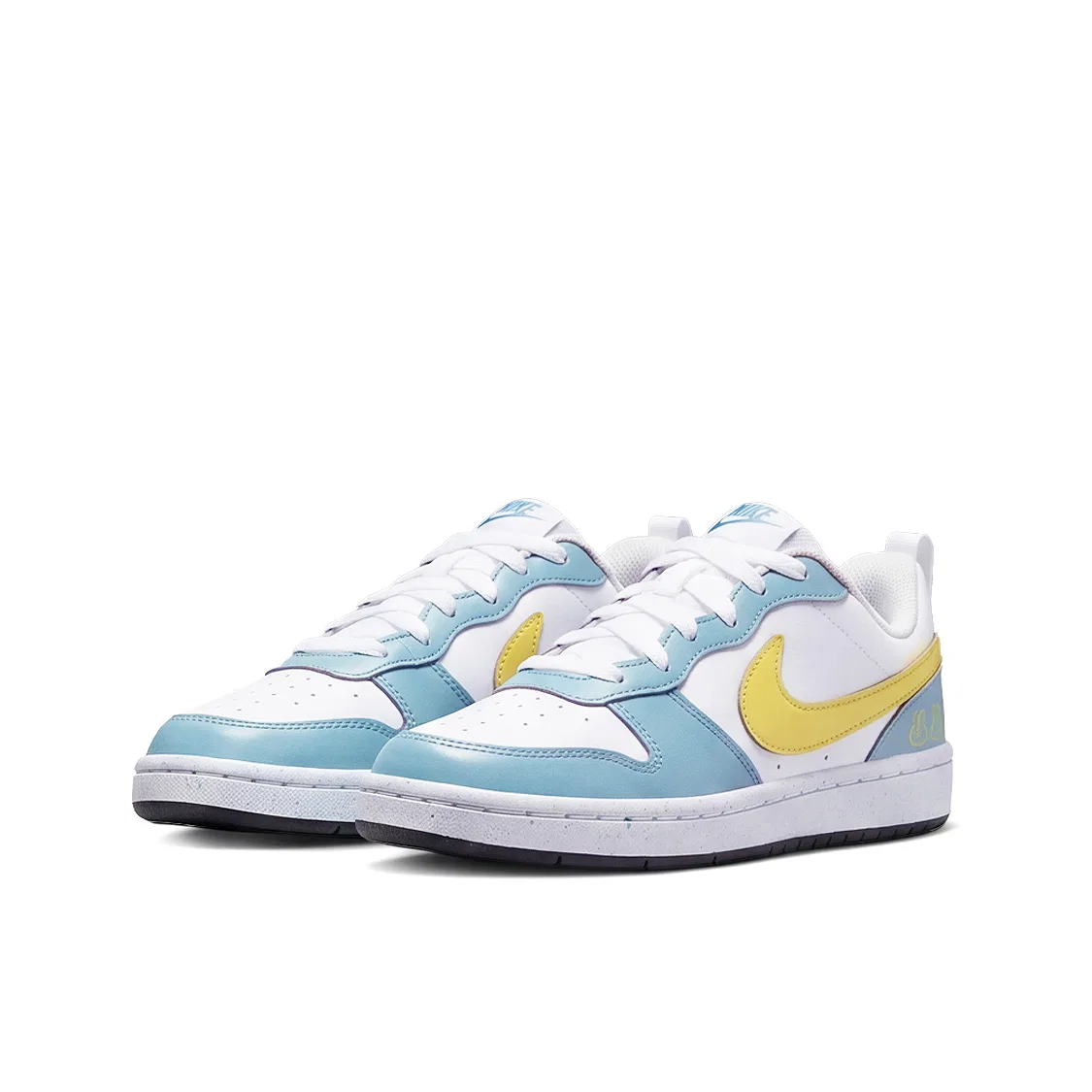 Детские кеды для скейтбординга Nike Court Burrow Light Blue — фото 4